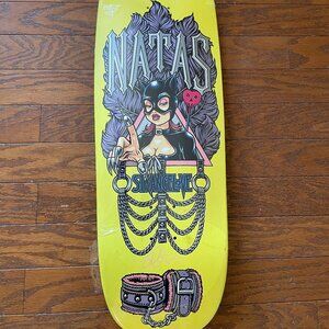 Vintage Natas Kaupas SIGNED by Sean Cliver Strangelove skateboard  Santa Cruz